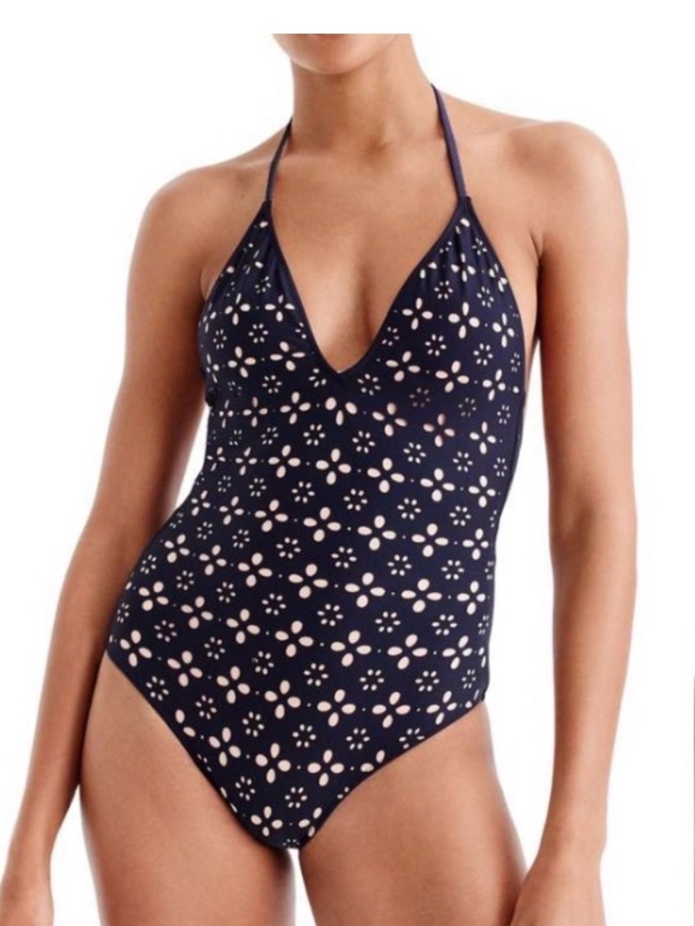 J Crew Women’s Navy One-Piece Swimsuit